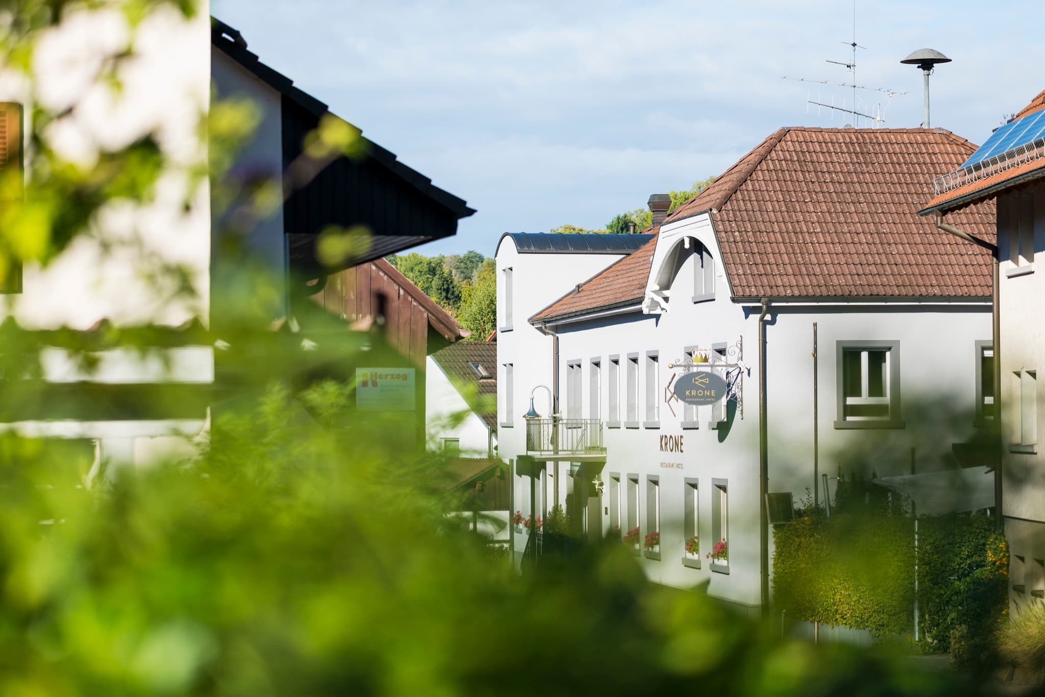 Le Krone à Inzlingen par un soir de fin d’été