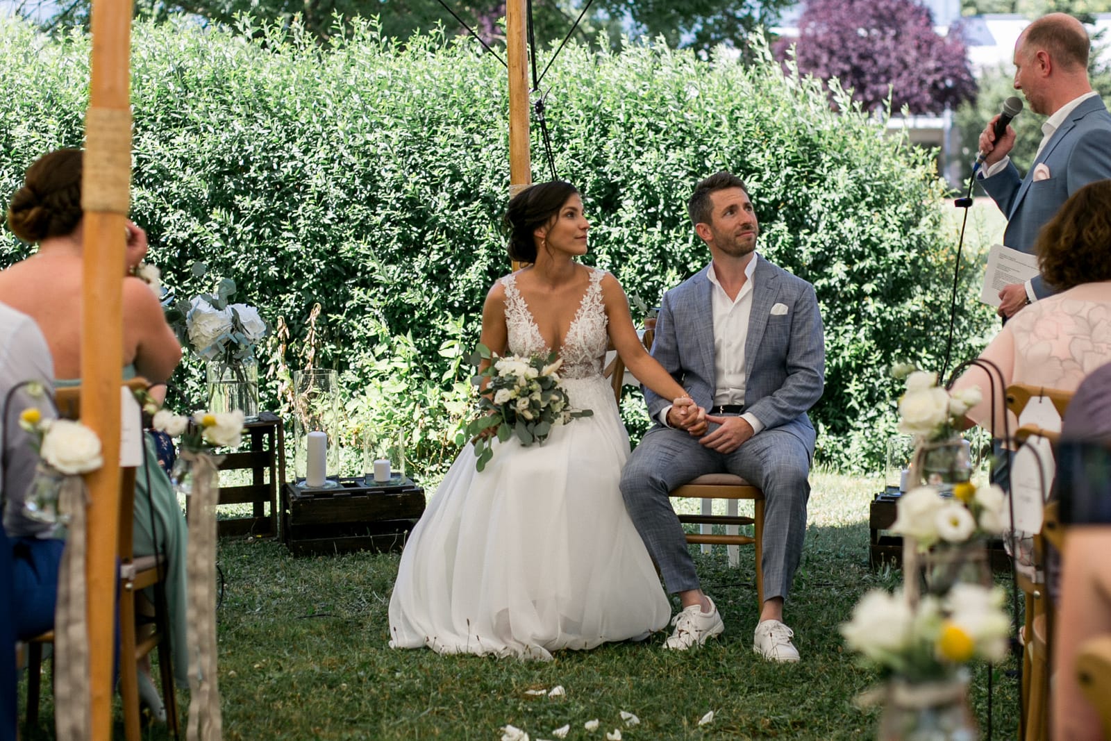 Brautpaar bei der Hochzeit im Eckert