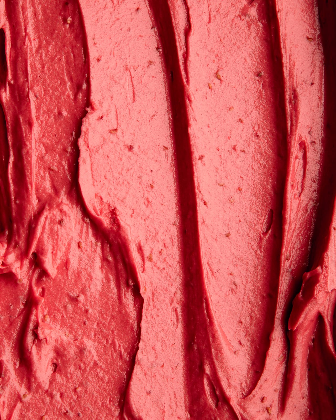 Cremiges Erdbeer-Gelato der Schlotzeria in Nahaufnahme
